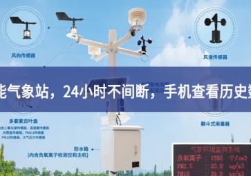 「智能氣象」智能氣象站，24小時(shí)不間斷，手機(jī)查看歷史數(shù)據(jù)
