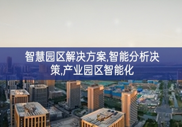 「智慧城市」智慧園區(qū)解決方案，智能分析決策，產(chǎn)業(yè)園區(qū)智能化